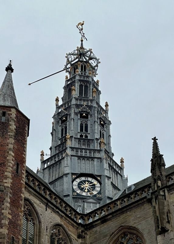 St. Bavokerk bell tower. Click for full size. St. Bavokerk bell tower image. Click for full size.