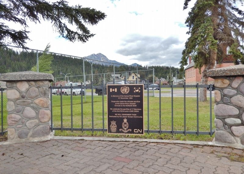 In Memory of the Canoe River Disaster Marker. Click for full size. In Memory of the Canoe River Disaster Marker image. Click for full size.