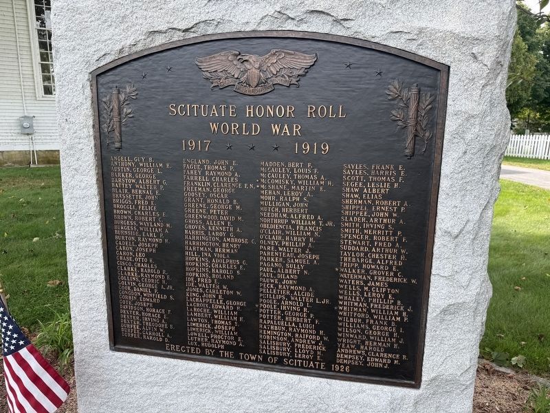Scituate Honor Roll. Click for full size. Scituate Honor Roll image. Click for full size.