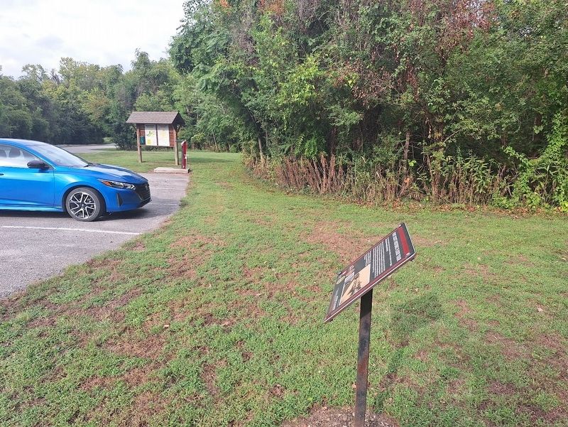 Riverfront Park Loop flooding Marker. Click for full size. Riverfront Park Loop flooding Marker image. Click for full size.