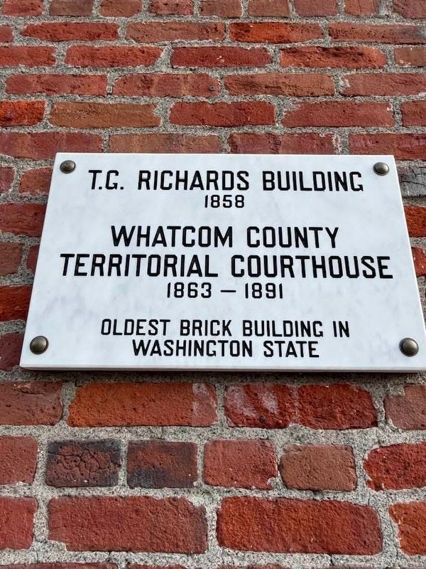 Oldest Brick Building Marker. Click for full size. Oldest Brick Building Marker image. Click for full size.