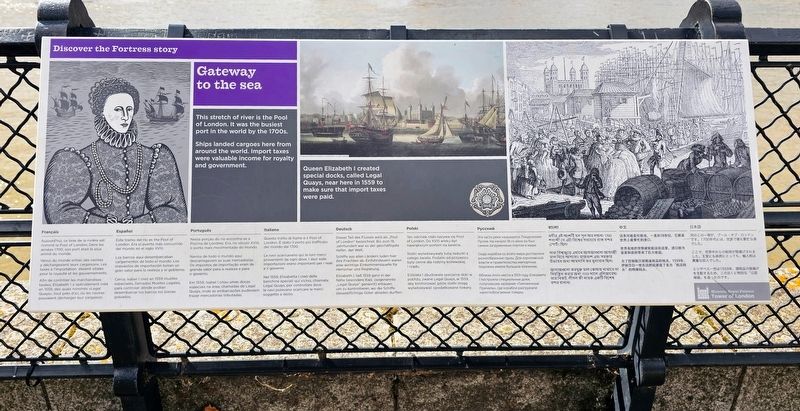 Gateway to the Sea Marker. Click for full size. Gateway to the Sea Marker image. Click for full size.