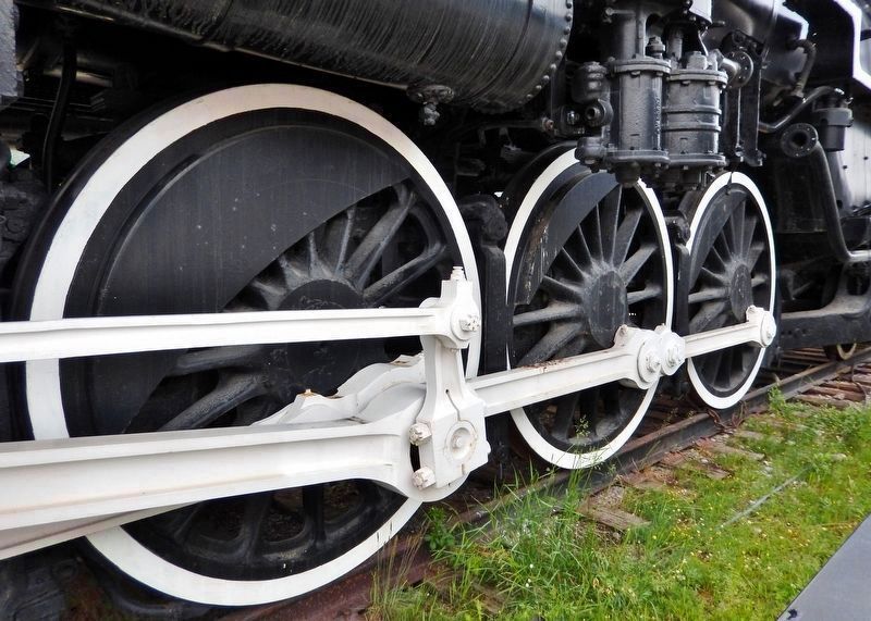 Steam Locomotive 6015 6'1" (1.85m) Drive Wheels. Click for full size. Steam Locomotive 6015 6'1" (1.85m) Drive Wheels image. Click for full size.
