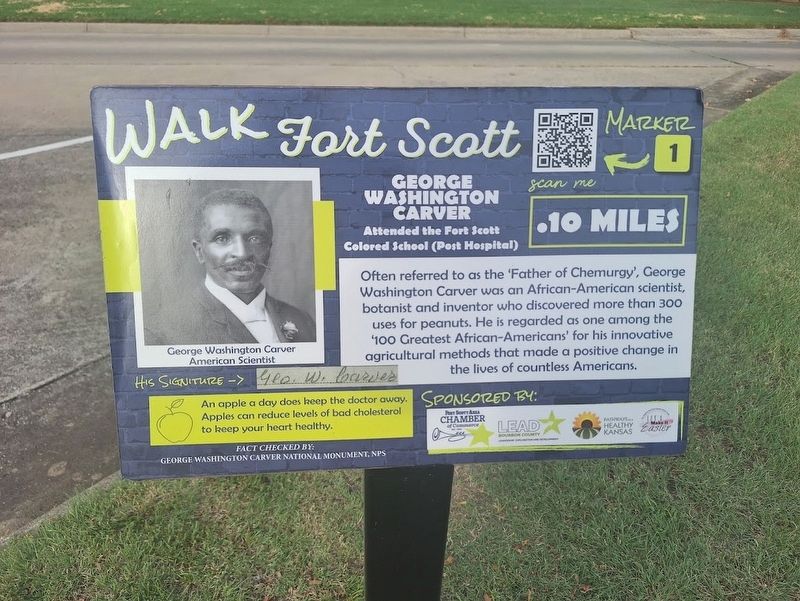 George Washington Carver Marker. Click for full size. George Washington Carver Marker image. Click for full size.