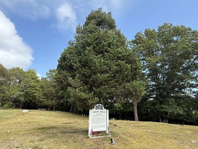 Cross' Mills Common Burying Ground. Click for full size. Cross' Mills Common Burying Ground image. Click for full size.