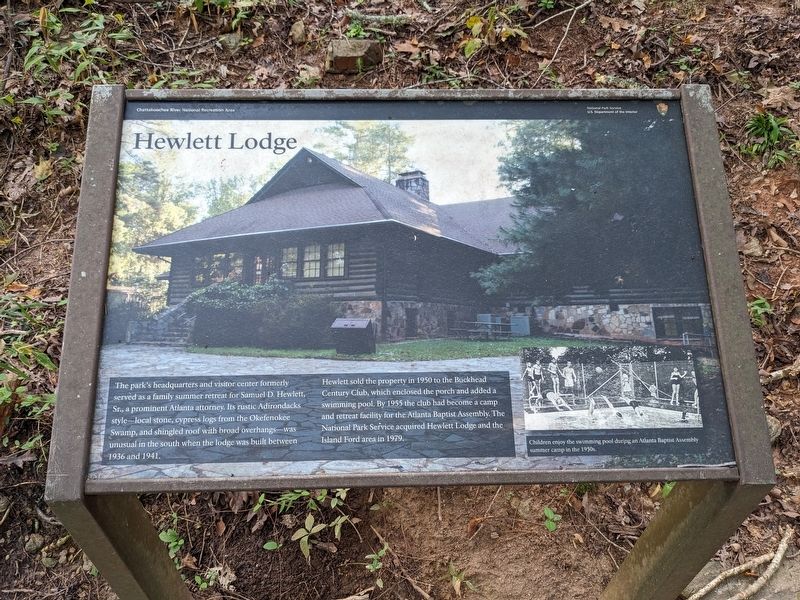 Hewlett Lodge Marker. Click for full size. Hewlett Lodge Marker image. Click for full size.
