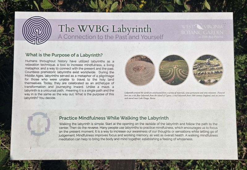 The WVBG Labyrinth Marker. Click for full size. The WVBG Labyrinth Marker image. Click for full size.