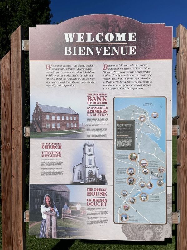 Welcome Bienvenue - Rustico Marker. Click for full size. Welcome Bienvenue - Rustico Marker image. Click for full size.