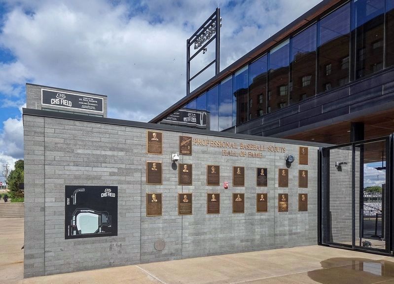 The Professional Baseball Scouts Hall of Fame current location at CHS Field. Click for full size. The Professional Baseball Scouts Hall of Fame current location at CHS Field image. Click for full size.