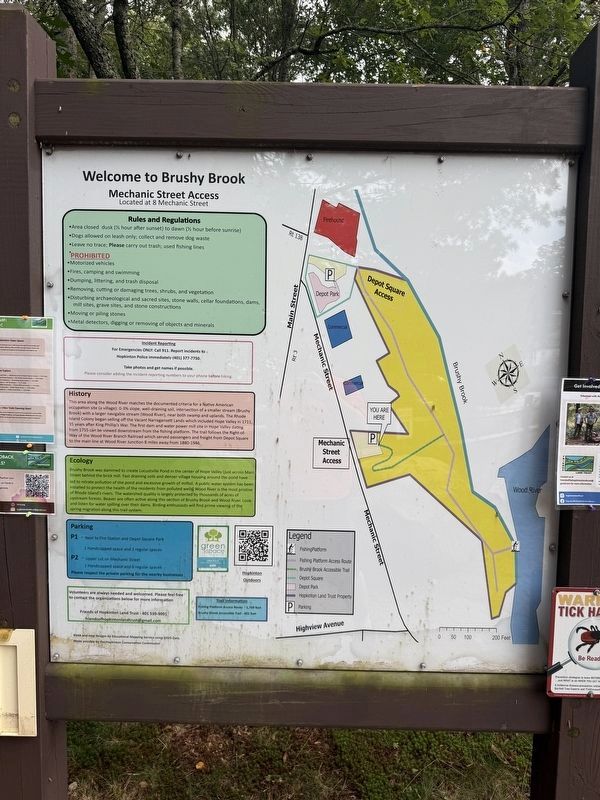 Welcome to Brushy Brook Marker. Click for full size. Welcome to Brushy Brook Marker image. Click for full size.