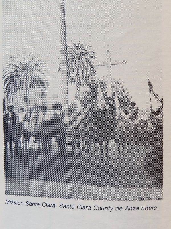 Juan Bautista De Anza Bicentennisl Expedition outside Mission Santa Clara. Click for full size. Juan Bautista De Anza Bicentennisl Expedition outside Mission Santa Clara image. Click for full size.