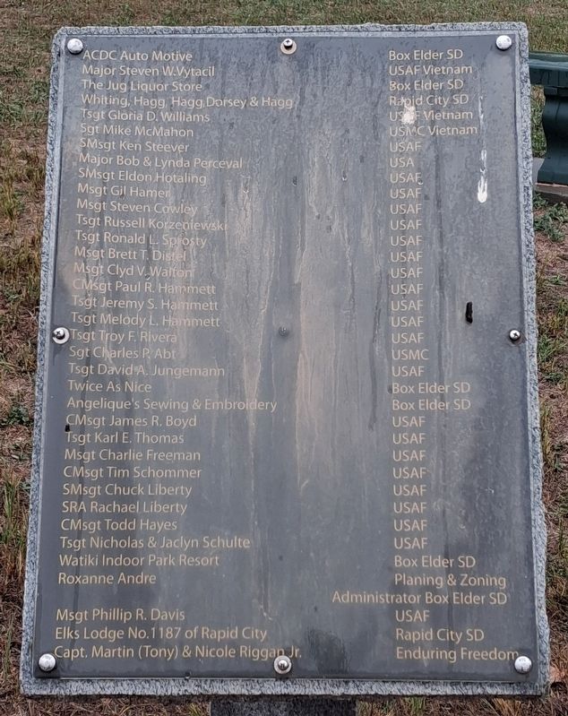 Veterans Memorial Park Marker. Click for full size. Veterans Memorial Park Marker image. Click for full size.