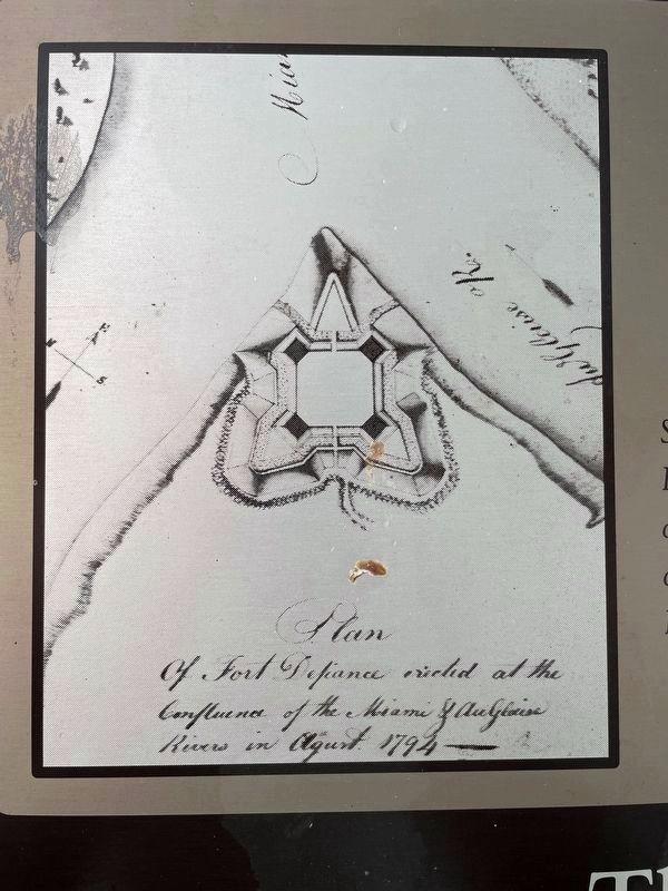 Anthony Wayne's Fort Defiance Marker image. Click for full size.