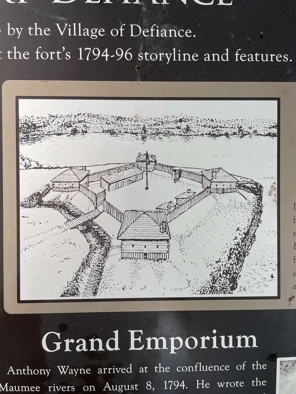 Anthony Wayne's Fort Defiance Marker image. Click for full size.