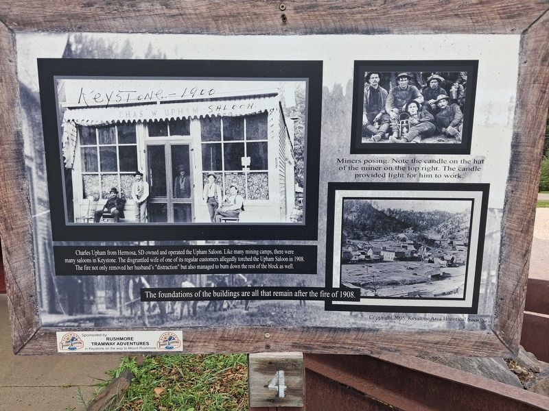 Charles Upham and the Upham Saloon Marker. Click for full size. Charles Upham and the Upham Saloon Marker image. Click for full size.