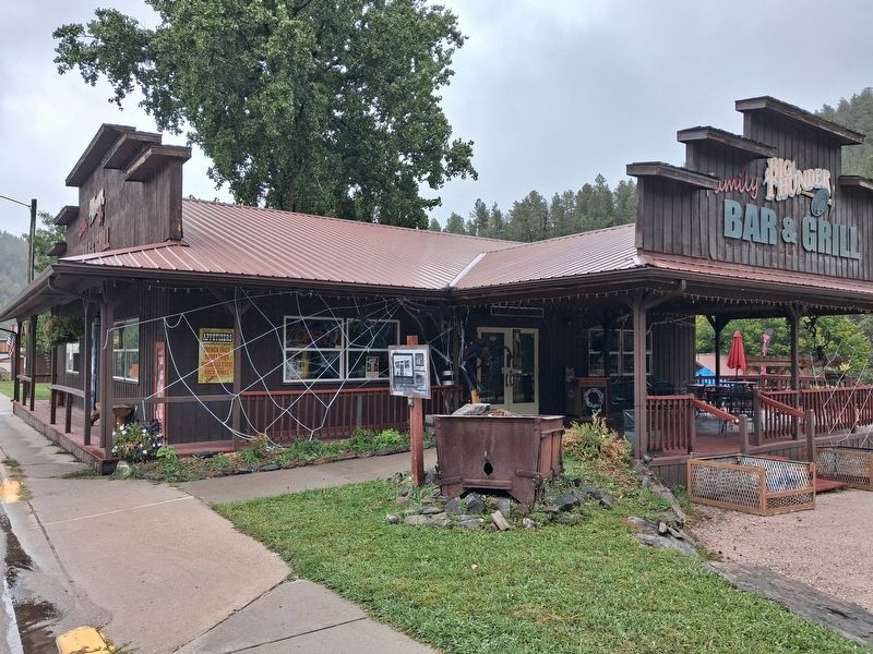 Charles Upham and the Upham Saloon Marker. Click for full size. Charles Upham and the Upham Saloon Marker image. Click for full size.