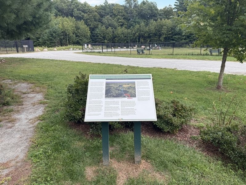 Richmond: A Town with Vision of Its Heritage and History Marker. Click for full size. Richmond: A Town with Vision of Its Heritage and History Marker image. Click for full size.