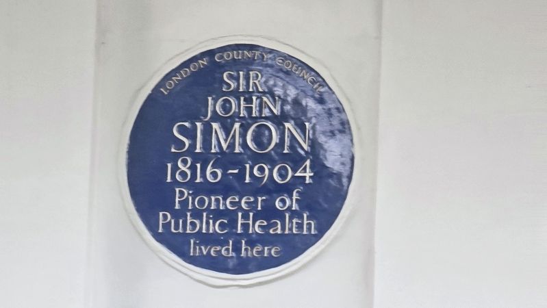 Sir John Simon Marker. Click for full size. Sir John Simon Marker image. Click for full size.