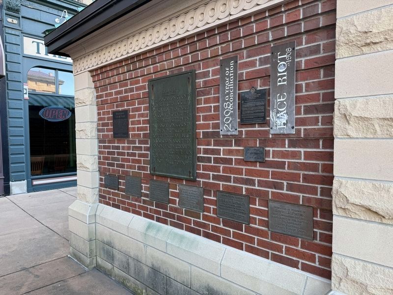 Adams Street Marker Wall (East Face). Click for full size. Adams Street Marker Wall (East Face) image. Click for full size.