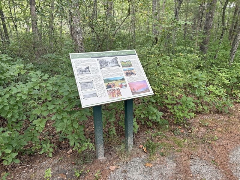 Recent Times and the Future of Richmond Marker. Click for full size. Recent Times and the Future of Richmond Marker image. Click for full size.