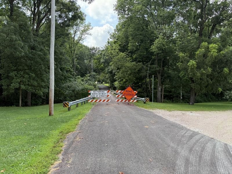 Candlewood Bridge Closure (Before Marker was Erected). Click for full size. Candlewood Bridge Closure (Before Marker was Erected) image. Click for full size.