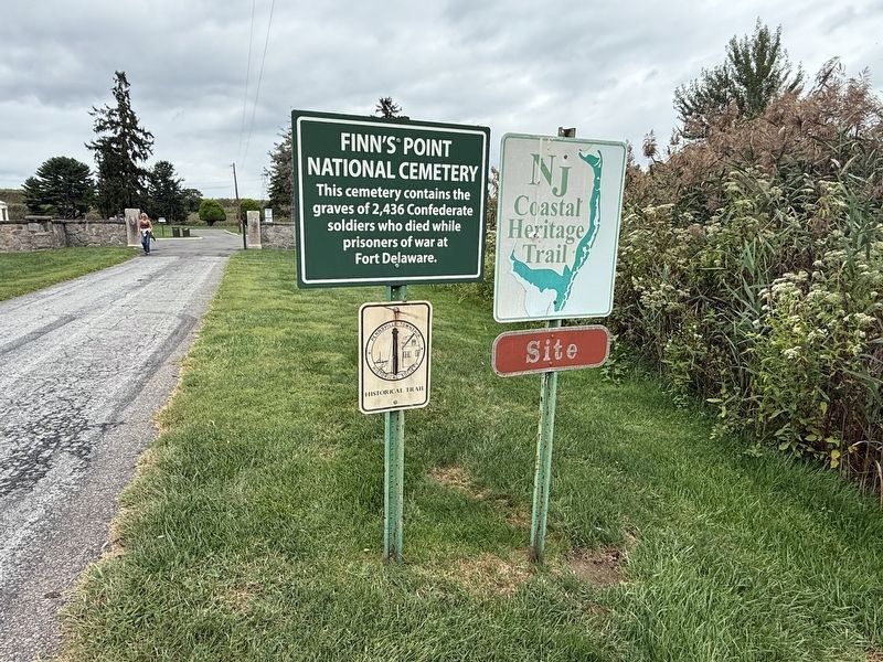 Finn�s Point National Cemetery Marker image. Click for full size.