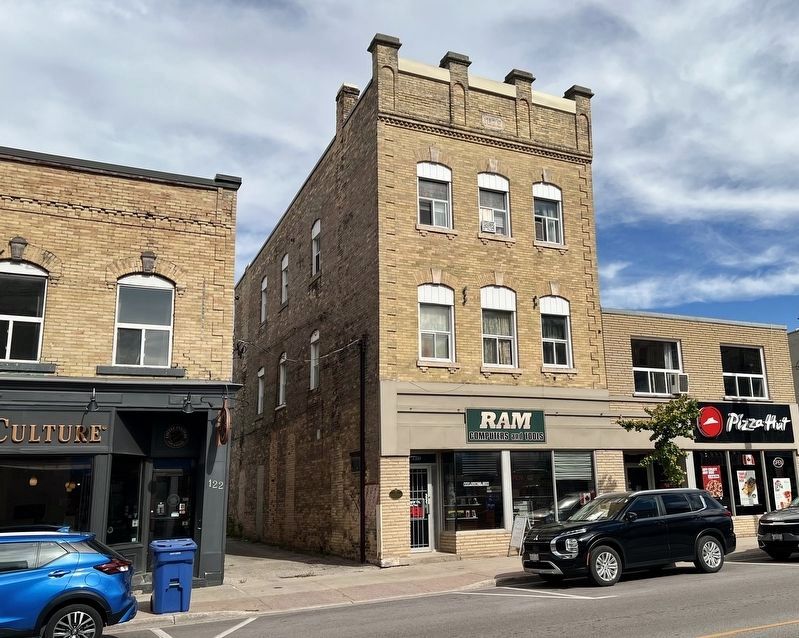 Mount Forest Heritage Building 130 Main Street South Marker. Click for full size. Mount Forest Heritage Building 130 Main Street South Marker image. Click for full size.