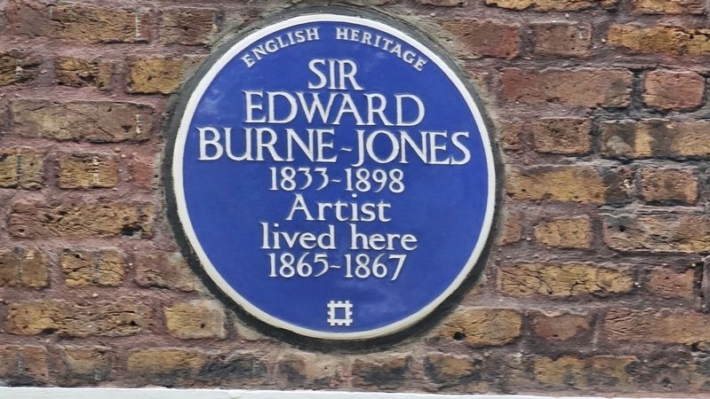 Sir Edward Burne-Jones Marker. Click for full size. Sir Edward Burne-Jones Marker image. Click for full size.