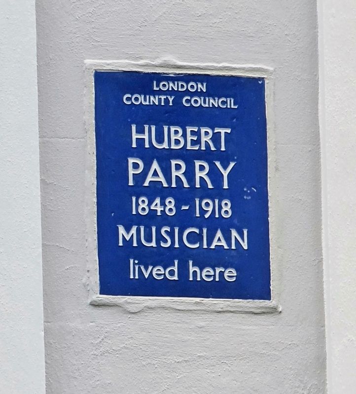 Hubert Parry Marker. Click for full size. Hubert Parry Marker image. Click for full size.