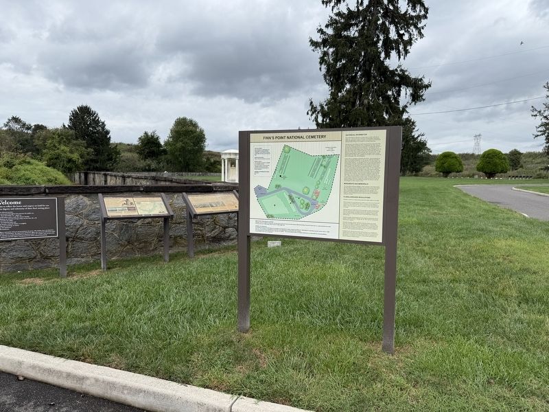Finn's Point National Cemetery Marker. Click for full size. Finn's Point National Cemetery Marker image. Click for full size.