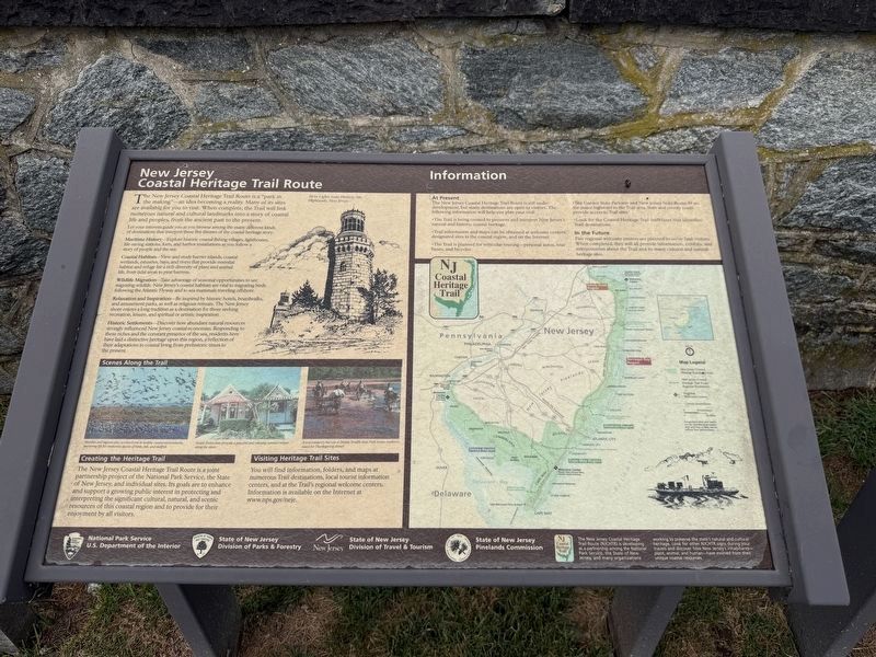 New Jersey Coastal Heritage Trail Route Marker. Click for full size. New Jersey Coastal Heritage Trail Route Marker image. Click for full size.