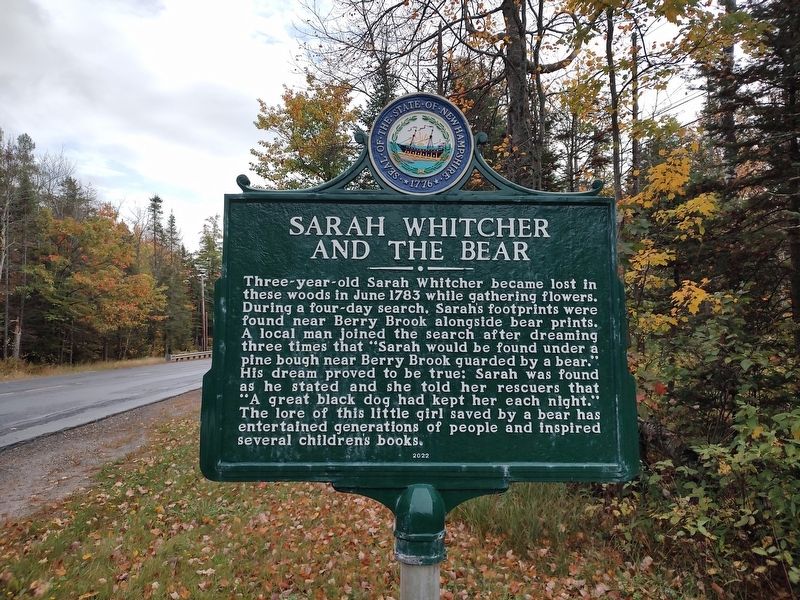 Sarah Whitcher and the Bear Marker. Click for full size. Sarah Whitcher and the Bear Marker image. Click for full size.