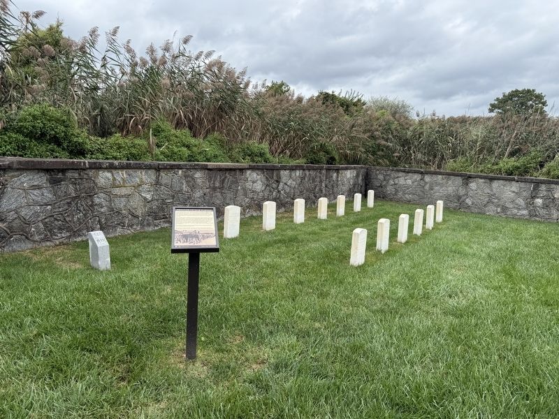 Prisoner-of-War Burials Marker. Click for full size. Prisoner-of-War Burials Marker image. Click for full size.