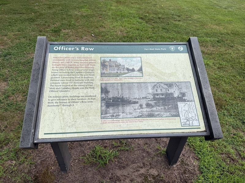 Officer's Row Marker. Click for full size. Officer's Row Marker image. Click for full size.