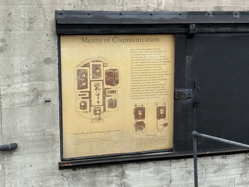 Means of Communication Marker. Click for full size. Means of Communication Marker image. Click for full size.