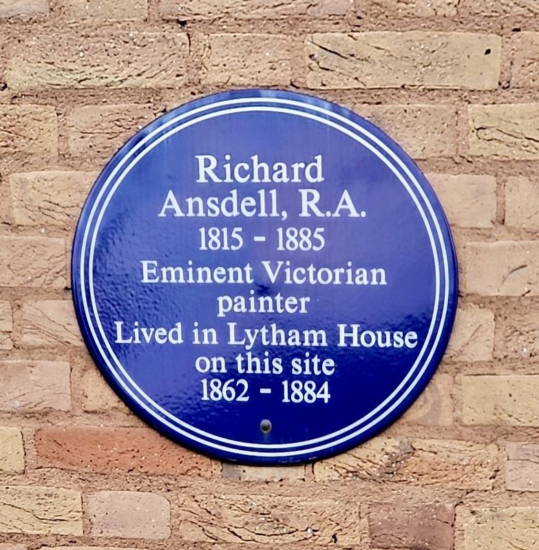 Richard Ansdell, R.A. Marker. Click for full size. Richard Ansdell, R.A. Marker image. Click for full size.