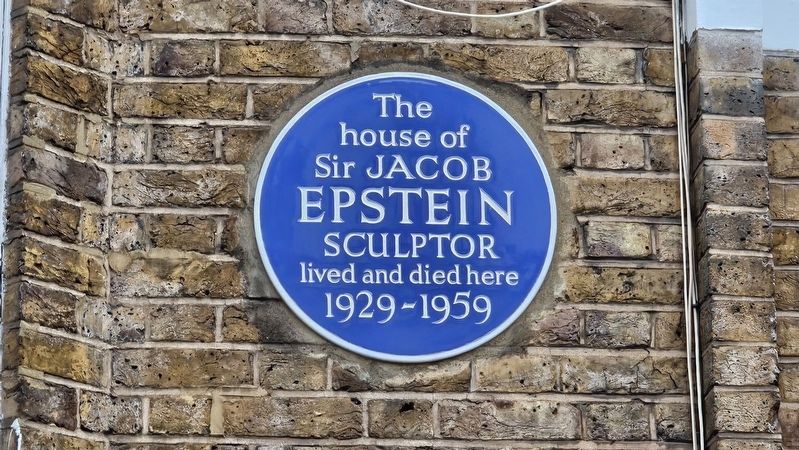 Sir Jacob Epstein Marker. Click for full size. Sir Jacob Epstein Marker image. Click for full size.