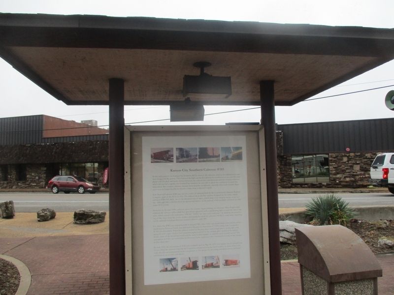 Kansas City Southern Caboose #385 Marker. Click for full size. Kansas City Southern Caboose #385 Marker image. Click for full size.