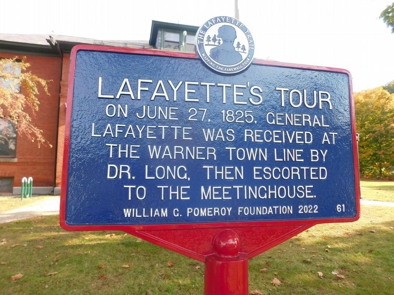 Lafayette's Tour Marker image. Click for full size.