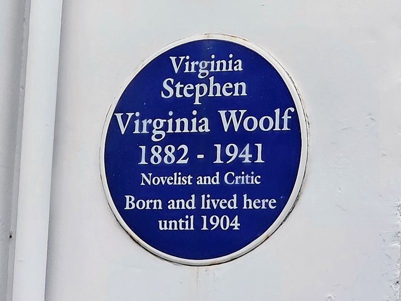Virginia Woolf Marker. Click for full size. Virginia Woolf Marker image. Click for full size.