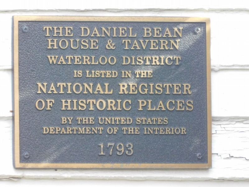 Daniel Bean House & Tavern Marker. Click for full size. Daniel Bean House & Tavern Marker image. Click for full size.