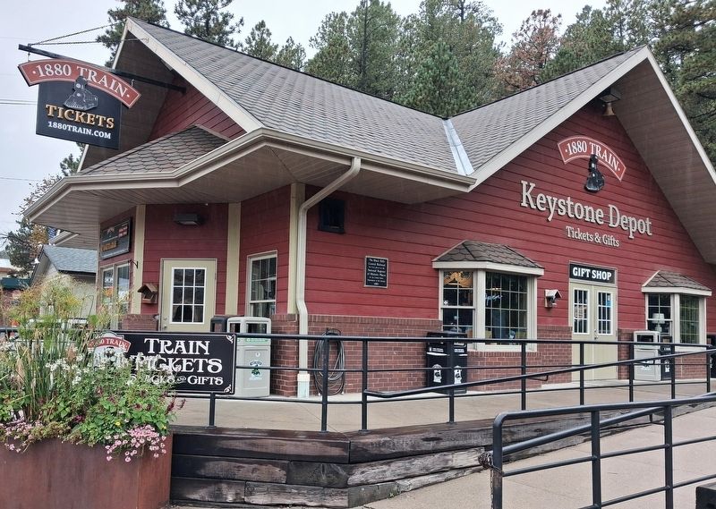 The Black Hills Central Railroad Depot and NRHP Marker. Click for full size. The Black Hills Central Railroad Depot and NRHP Marker image. Click for full size.