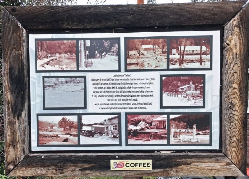 40th Anniversary of "The Flood" Marker. Click for full size. 40th Anniversary of "The Flood" Marker image. Click for full size.