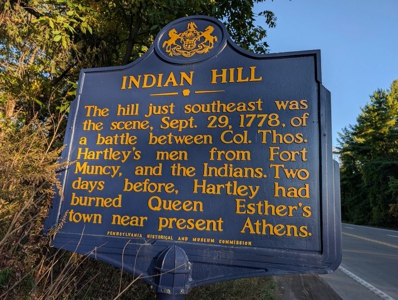 Indian Hill Marker. Click for full size. Indian Hill Marker image. Click for full size.