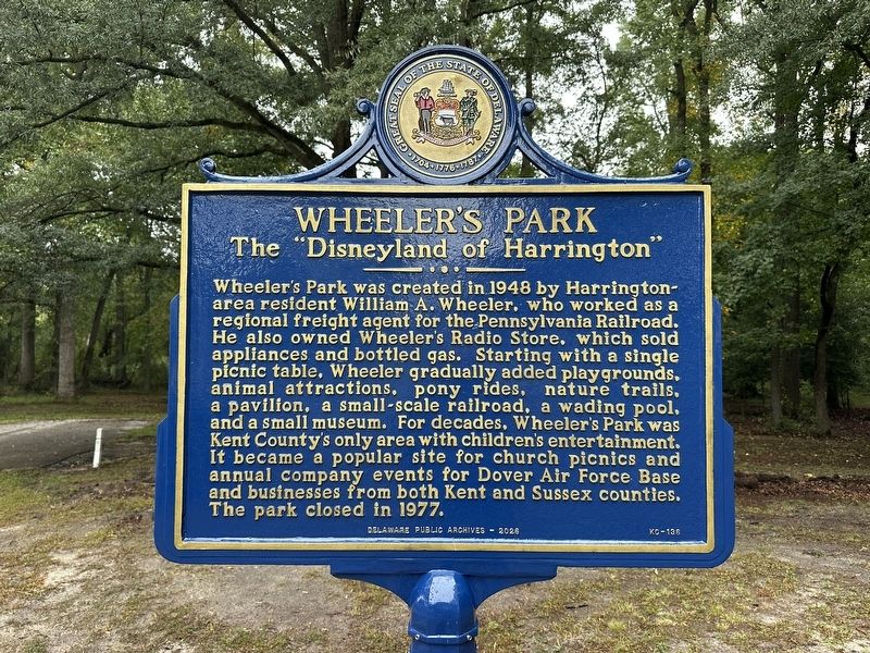 Wheeler’s Park Marker. Click for full size. Wheeler’s Park Marker image. Click for full size.
