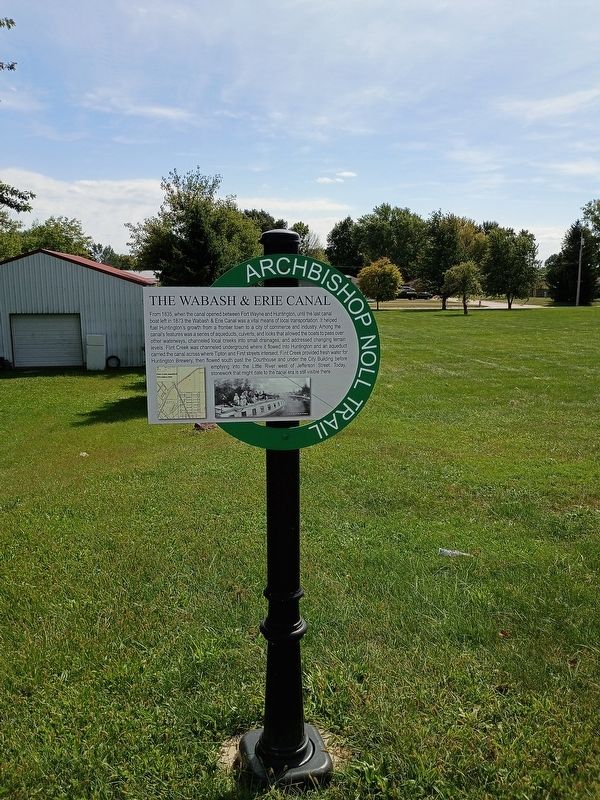 The Wabash & Erie Canal Marker. Click for full size. The Wabash & Erie Canal Marker image. Click for full size.