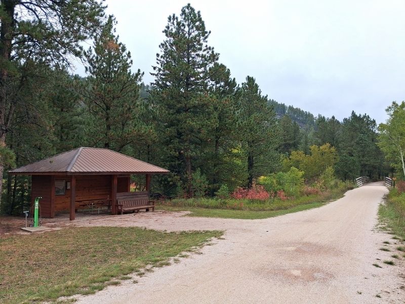 Oreville Pavilion along Mickelson Trail. Click for full size. Oreville Pavilion along Mickelson Trail image. Click for full size.