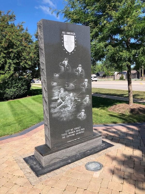 Honoring Women of the Armed Forces Marker, east-facing side. Click for full size. Honoring Women of the Armed Forces Marker, east-facing side image. Click for full size.
