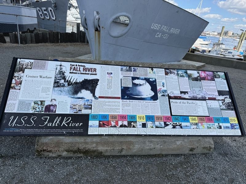 U.S.S. Fall River Marker. Click for full size. U.S.S. Fall River Marker image. Click for full size.