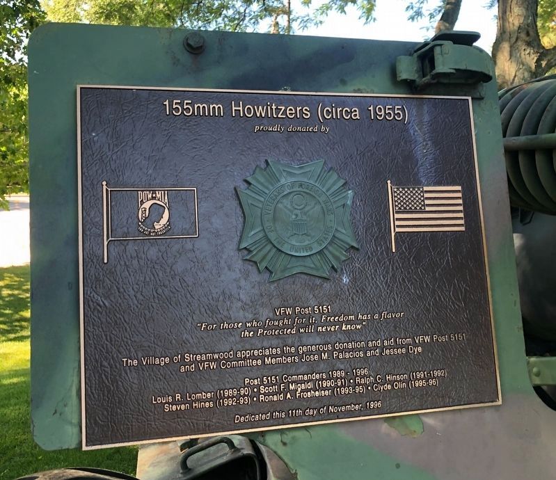 155mm Howitzers (Circa 1955) Marker. Click for full size. 155mm Howitzers (Circa 1955) Marker image. Click for full size.